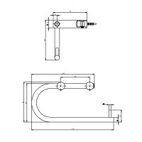Intersteel WC-Rollenhalter Edelstahl gebürstet