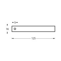 Intersteel WC-Rollenhalter ø16 x 125 mm Edelstahl...