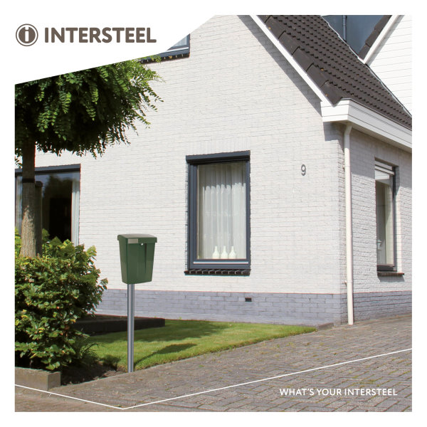 Intersteel Briefkasten 465x325x180 mm Grün