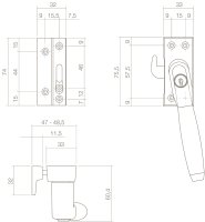 Intersteel Fensterverriegelung abschließbar SKG*...
