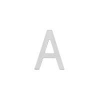 Intersteel Hausbuchstabe A 100 mm Edelstahl gebürstet