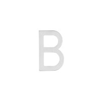 Intersteel Hausbuchstabe B 100 mm Edelstahl gebürstet