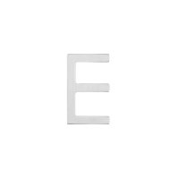 Intersteel Hausbuchstabe E 100 mm Edelstahl gebürstet