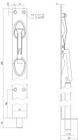 Intersteel Verriegelung 300 mm Edelstahl gebürstet