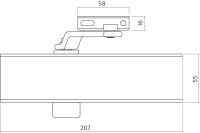 Intersteel Türschließer mit Scherenarm DR120