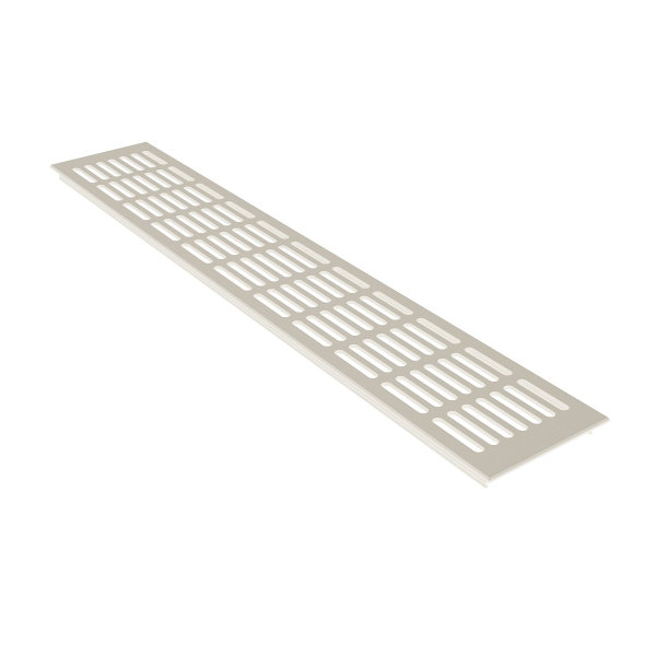 Aluminium Stegblech 100mm x 400mm Weiß RAL9010 Lüftungsgitter Türbelüftung