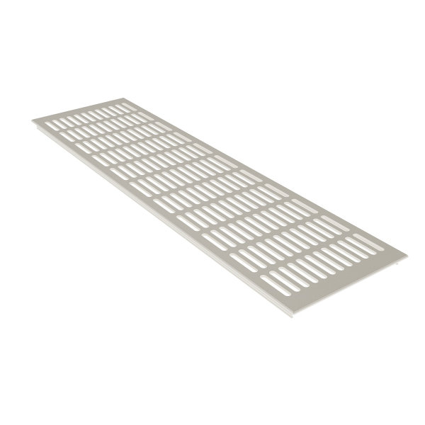 Lüftungsblech Weiß RAL9010 Aluminum Lüftungsgitter 150mm x 1200mm Heizungsgitter