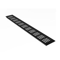 Belüftungsgitter 80mm x 1200mm Aluminium Stegblech...