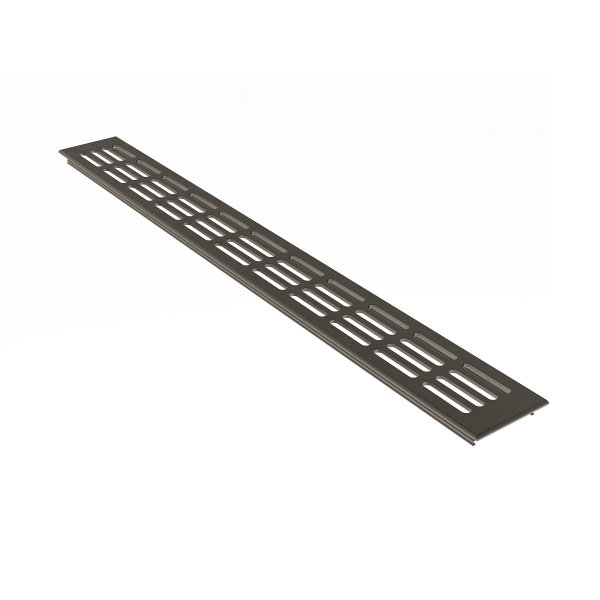 Stegblech Aluminium Lüftungsgitter braun eloxiert 60mm x 800mm Lüftung