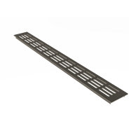 Stegblech Aluminium Lüftungsgitter braun eloxiert...