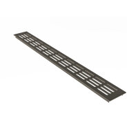 Stegblech Aluminium Lüftungsgitter braun eloxiert...