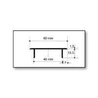 Stegblech Aluminium Lüftungsgitter braun eloxiert...