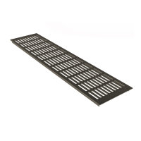 Heizungsdeckel Abluftgitter 130mm x 500mm Aluminium braun...