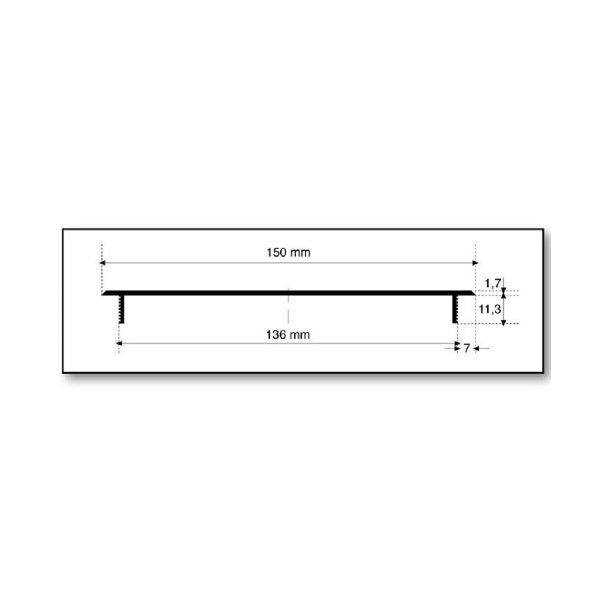 Aluminium Lüftungsgitter 150mm x 200mm Stegblech braun eloxiert