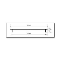 Stegblech Aluminiumgitter 150mm x 800mm gold eloxiert...