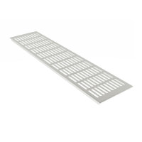 Aluminium Lüftungsgitter 130mm x 400mm Stegblech...