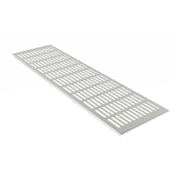 Stegblech 150mm x 1000mm Aluminium Lüftungsgitter Silber eloxiert Heizungsabdeckung Alugitter