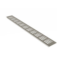 Aluminium Lüftungsgitter in Edelstahl eloxiert 60mm...
