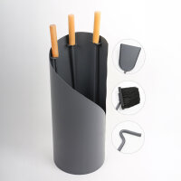 Kaminset Ofenbesteck Ofenset anthrazit 3 teilig...