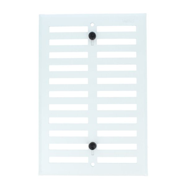 Aluminium Lüftungsgitter Schieblüftung Abluftgitter Schraubgitter Raumventilation Weiß 170mm x 250mm