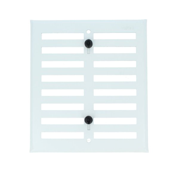 Aluminium Lüftungsgitter Schieblüftung Abluftgitter Schraubgitter Raumventilation Weiß 170mm x 190mm