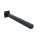 Eckiger Möbelfuss Stahl Möbelbein Sesselfuss Schwarz 25 x 25mm Möbelstütze Sofafuss 300mm