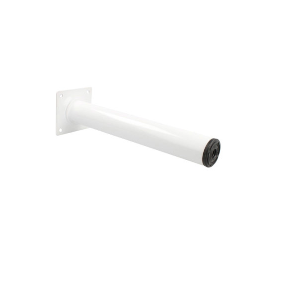 Runder Möbelfuss ø 30mm Weiss Metallstütze Sofafuss Möbelbein Tischbein Möbelstempel Höhe 200mm