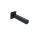 Eckiger Möbelfuss Stahl Möbelbein Sesselfuss Schwarz 25 x 25mm Möbelstütze Sofafuss 150mm
