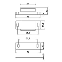 Magnetschnäpper Schnapper Mobelmagnet Türmagnet...