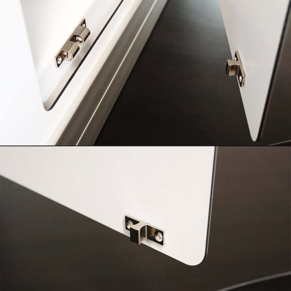 Doppelkugelschnäpper Messing - Verstellbarer Türschnäpper für Möbel Kugelverschluss vernickelt 60mm