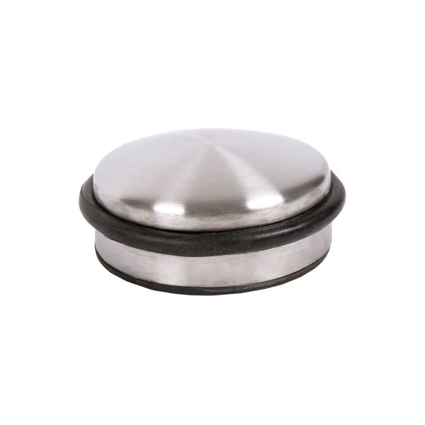 Türstopper Bodentürstopper Türhalter flach verschiedene Farben ø 104mm Wandstopper Edelstahl Optik