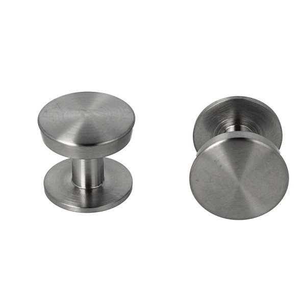 Möbelknopf Schubladenknopf Schrankknopf Milwaukee Edelstahl matt gebürstet ø 30mm