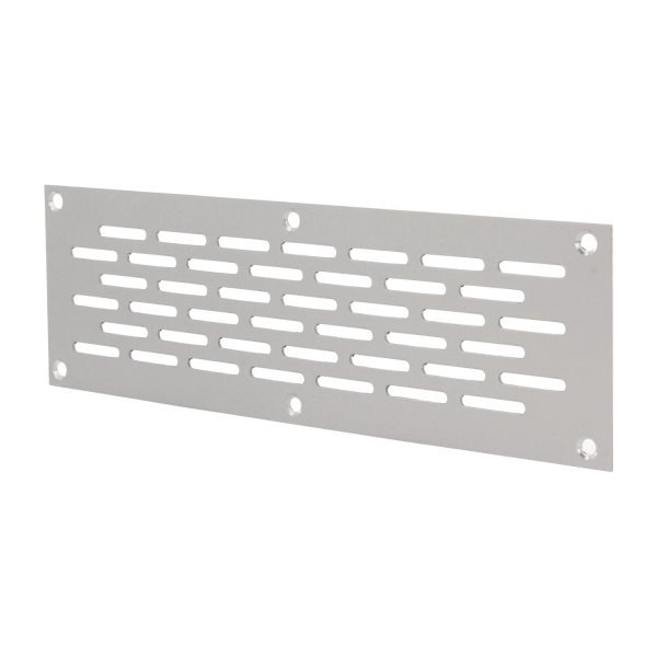 Aluminium Lochblech 200x60mm F1 Lüftungsgitter Lochung 20x3mm silber eloxiert