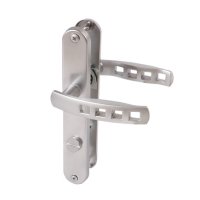 Türdrücker Quadro chrom matt Türgriff...