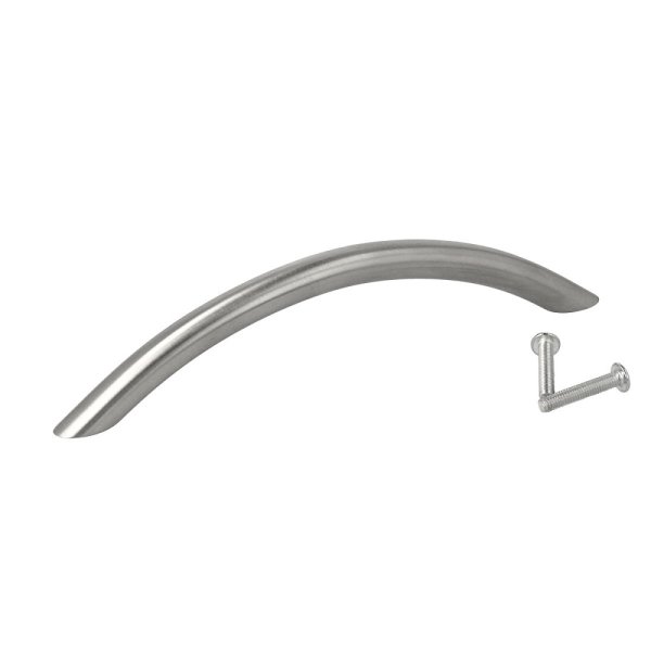 Möbelgriff 128mm La Schubladengriff ø 10mm Edelstahl matt gebürstet Miami-128