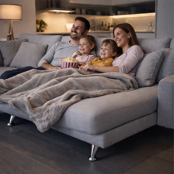 Möbelfuß Chrom glänzend 120mm - Metall Sofafuß Möbelbein modern - DIY Möbelstützfuss bodenschonend