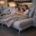 Sofafuß Chrom glänzend 90mm Höhe - Metall Möbelbein Möbelfuß modern - Sofastütze Bodenschoner