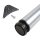 Höhenverstellbares Tischbein Chrom matt 820mm Höhe ø 60mm Tischstempel einzeln