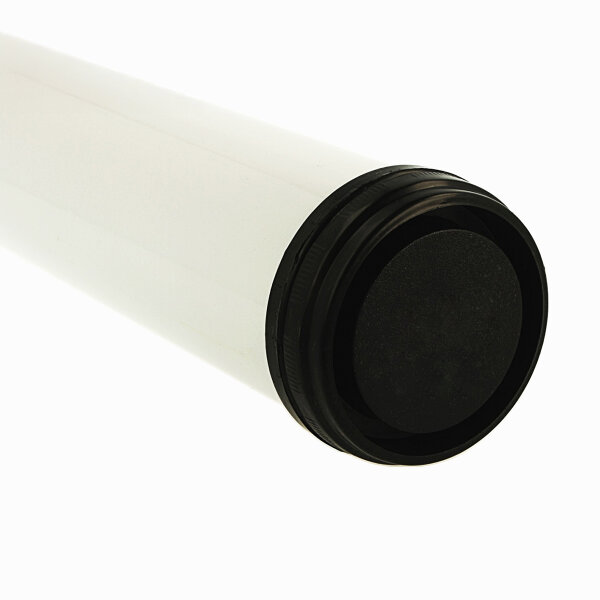 Abklappbares Tischbein 710mm Weiß d:50mm Möbelfuß Tischfuß aus Metall