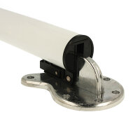 Abklappbares Tischbein 710mm Weiß d:50mm...