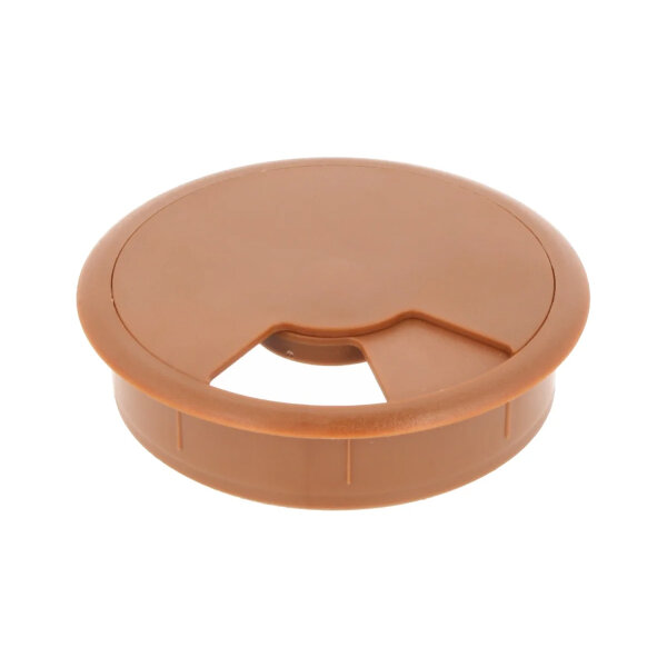 2er Pack 80mm ø Kabeldurchlass braun Kabeldurchführung Kabeldose Kabelöffnung