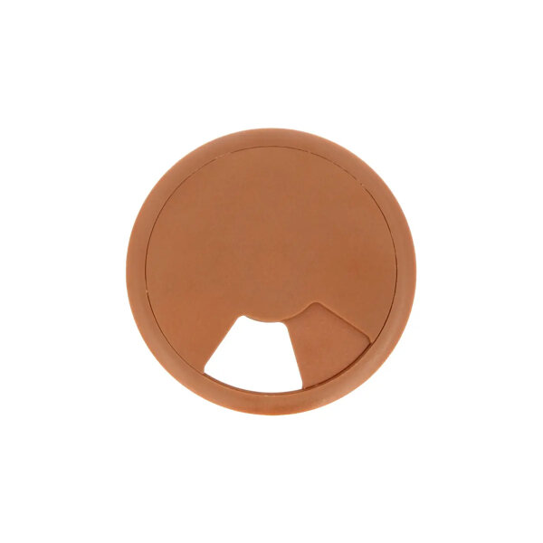2er Pack 80mm ø Kabeldurchlass braun Kabeldurchführung Kabeldose Kabelöffnung