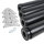 4er Set Tischbeine Möbelfüße Tischstempel Schwarz ø 80mm Höhe 710mm aus Metall