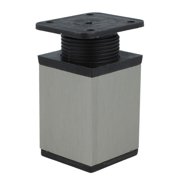 Möbelfüße Schrankfüße verstellbare Tischbeine Schreibtischfüße diverse Farben und Höhen Metallfüße Edelstahl 60mm