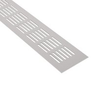Lüftungsgitter 60x480mm Silber Stegblech gerade...