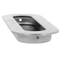 Edelstahl Einlassmuschel 120mm x 40mm Muschelgriff...