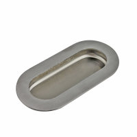 Muschelgriff Edelstahl matt gebürstet 150x54mm...