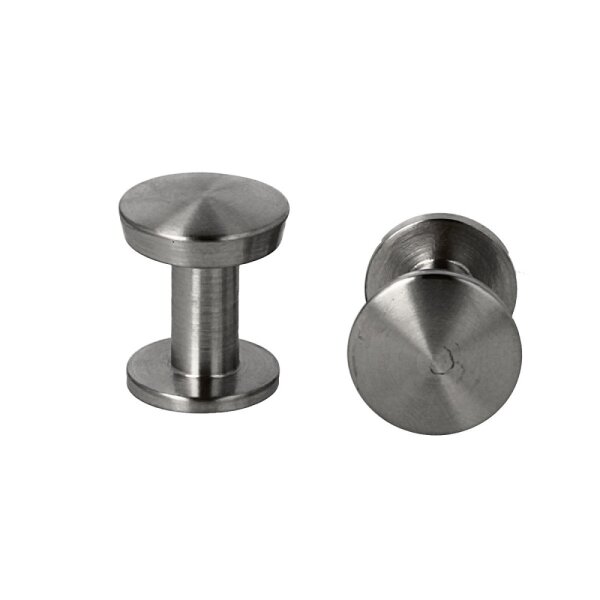 Möbelknopf Schubladenknopf Schrankknopf Milwaukee Edelstahl matt gebürstet ø 20mm