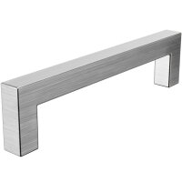 Möbelgriff Edelstahl 14x14mm matt gebürstet -...