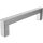 Möbelgriff Edelstahl 14x14mm matt gebürstet - Schubladen-Schrankgriff New York 352mm